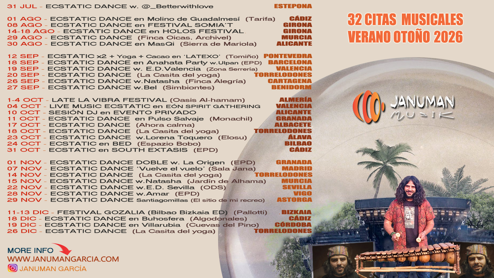 Próximos eventos sin flyers
